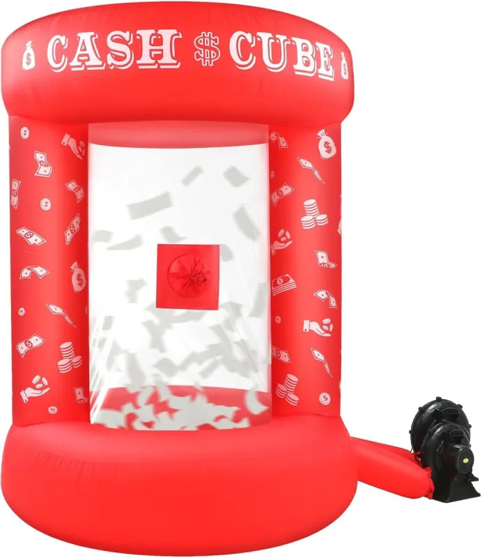 Cabina inflable atrapa dinero para fiestas de adultos y eventos