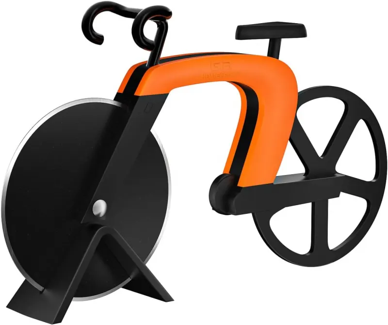 Cortador de pizza bicicleta: cortapizzas con forma de bici