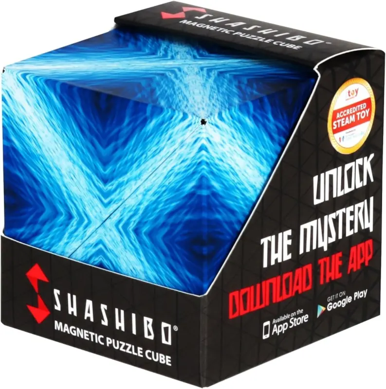 Cubo magnético Shashibo: más de 70 formas antiestrés