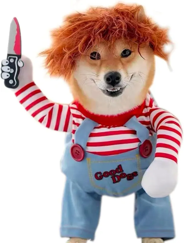 Disfraz Chucky para perro: el muñeco diabólico más divertido