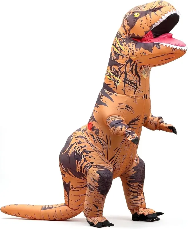 Disfraz de Dinosaurio Inflable para Adultos: T-Rex de Fiesta