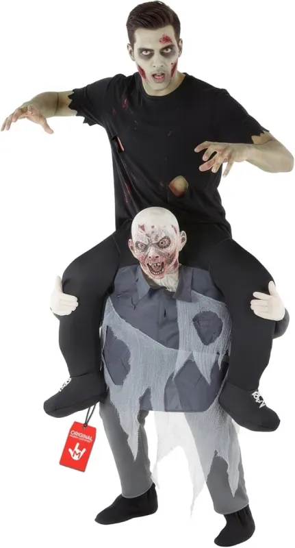 Disfraz piggyback zombie para adultos: el truco de Halloween
