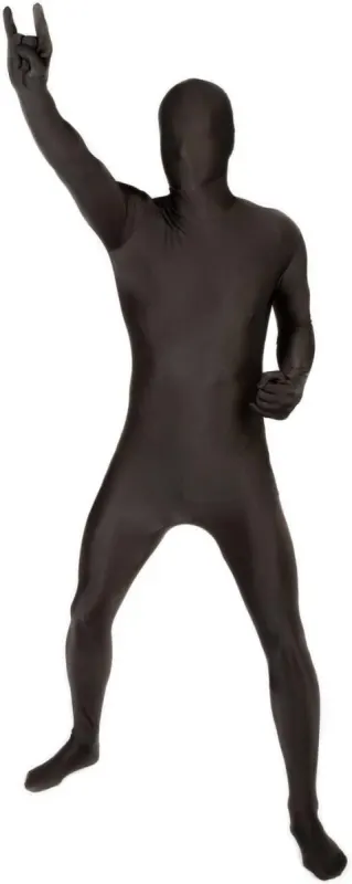 Disfraz segunda piel negro Morphsuit: silueta anónima total