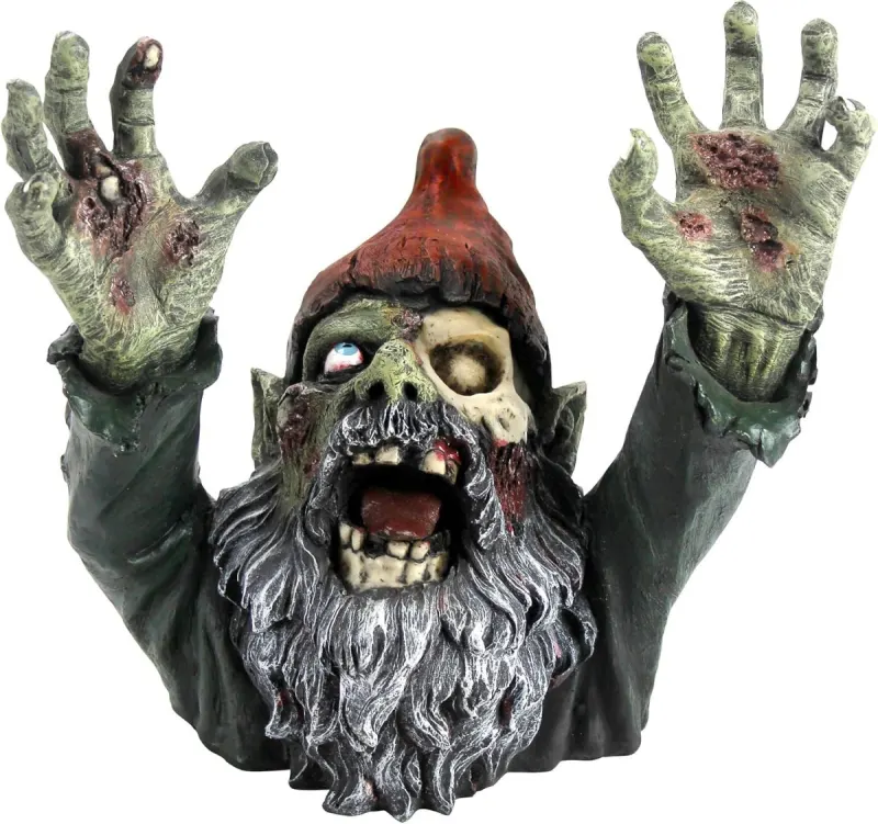 Gnomo zombie de jardín Design Toscano CL6565
