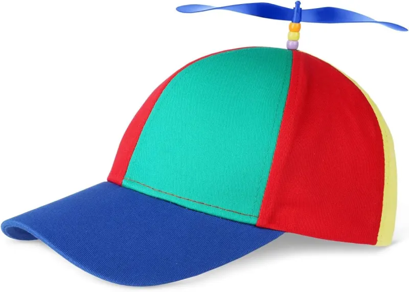 Gorra de hélice Aomig: sombrero divertido de colores