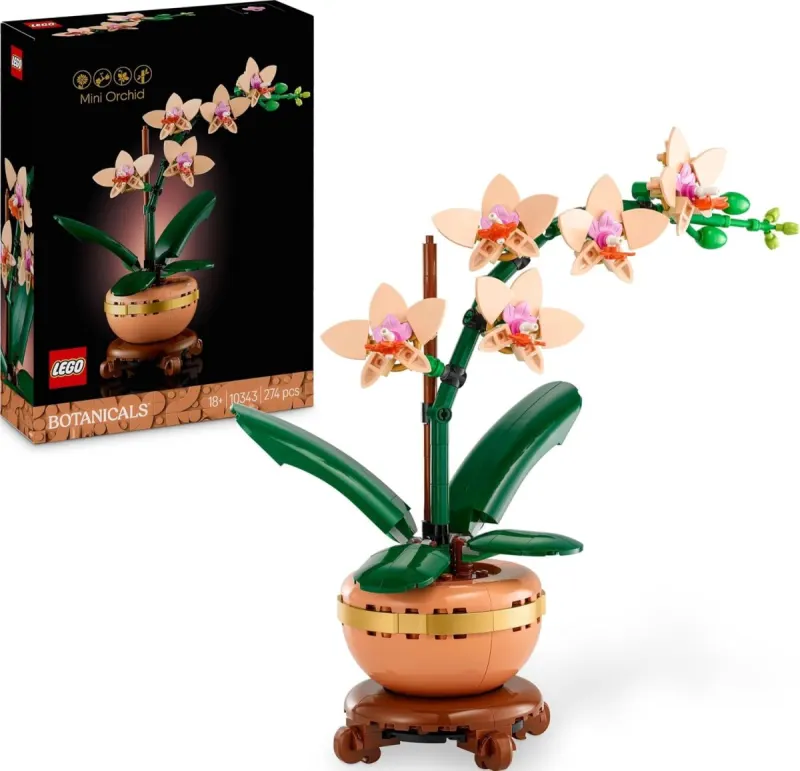 LEGO Miniorquídea 10343: la flor que no se seca