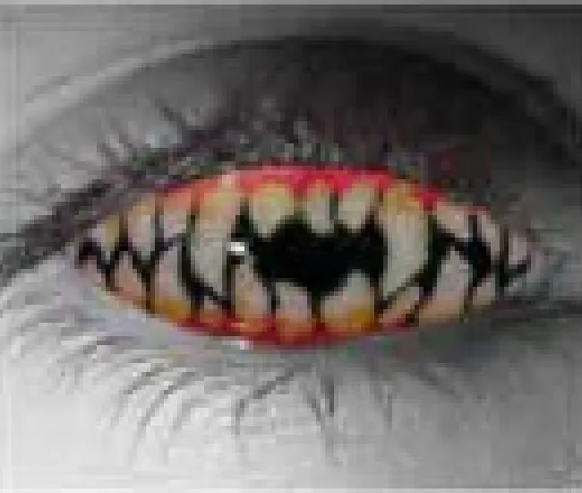 Consigue las lentes de contacto de dientes afilados con descuento en Lens.com