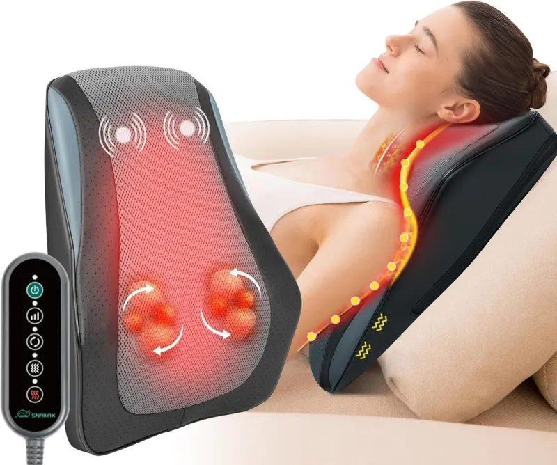 Masajeador cervical con calor Snailax: spa en casa