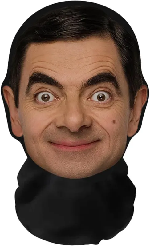Máscara Mr. Bean realista impresa en 3D para cosplay y Halloween