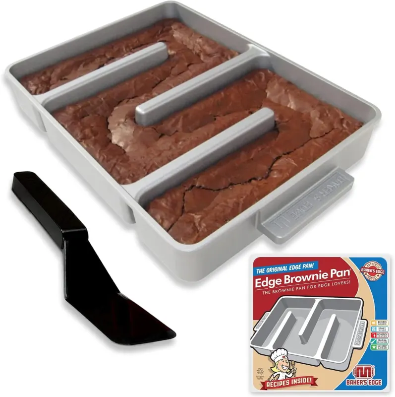 Molde brownie bordes: la bandeja que da esquina a cada pieza
