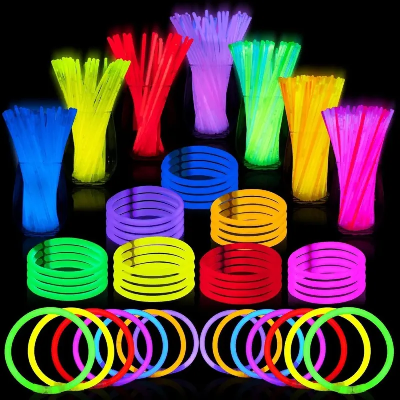 Palos luminosos Halloween JOYIN: 144 pulseras de neón