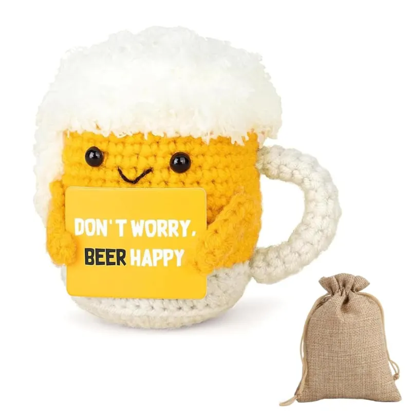 Peluche de cerveza antiestrés: el regalo que sube el ánimo