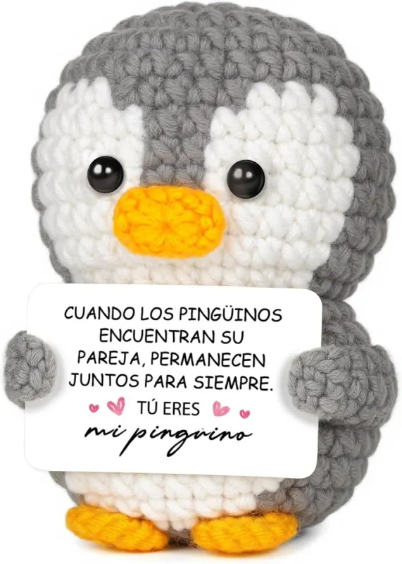 Pingüino de peluche para pareja: «Tú eres mi pingüino»
