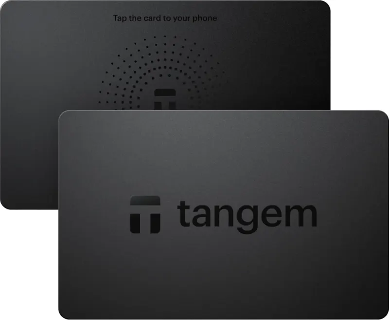 TANGEM Wallet 2.0: cartera fría de criptomonedas en tarjeta