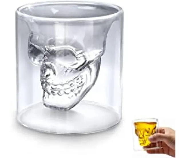 Vaso Chupito Calavera de Cristal - El complemento perfecto para tus fiestas