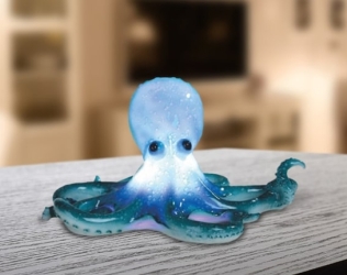 Luz nocturna de pulpo LED:...