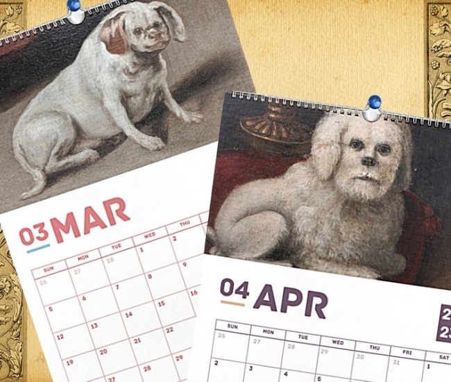 Calendario 2023 de perros feos en cuadros del Renacimiento: la mejor manera de celebrar la fealdad canina!