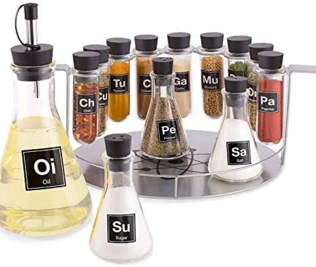 Chemist's Spice Rack: el especiero perfecto para los amantes de la ciencia y la cocina