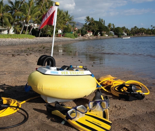 Descubre el kit de esnórquel eléctrico SeaBreathe. Bucea de forma sencilla y divertida sin tanques ni equipos pesados.