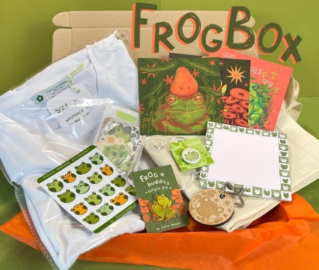 FrogBox: la caja de golosinas de la rana | Regalos originales de ranas