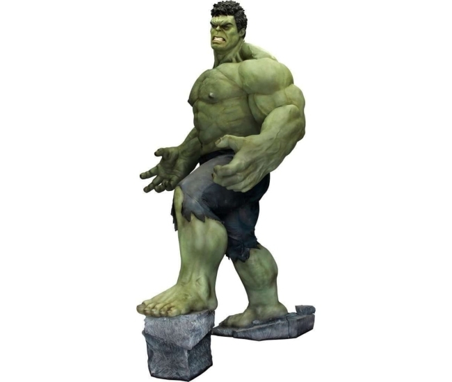 Estatua tamaño real de Hulk de Los Vengadores