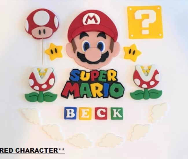 Kit de tarta Super Mario: crea una tarta de dos niveles con un diseño impresionante