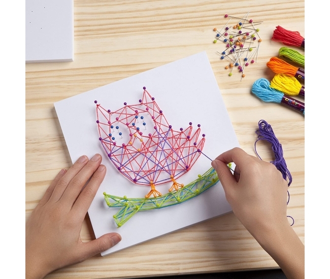 Kit String Art: crea diseños únicos con hilos y clavos