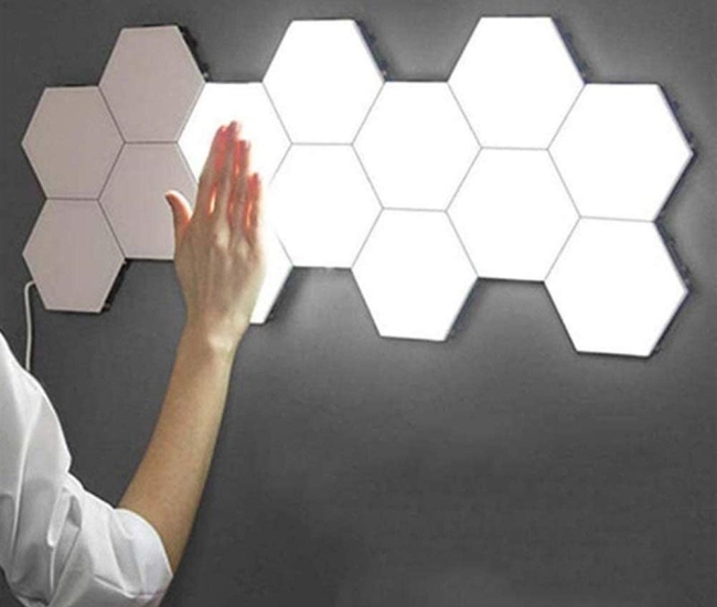 Lampara táctil de pared