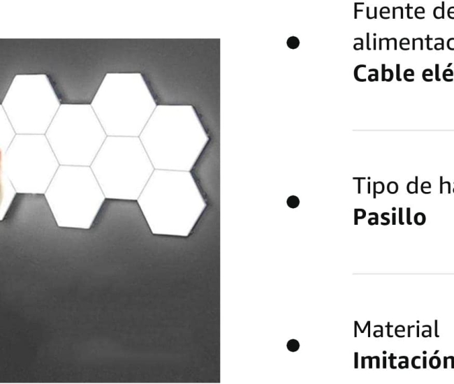 Lampara táctil de pared