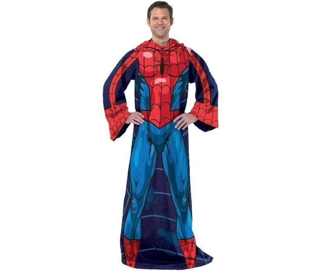 Manta Snuggie Spiderman: Conviértete en el superhéroe de tu sofá!