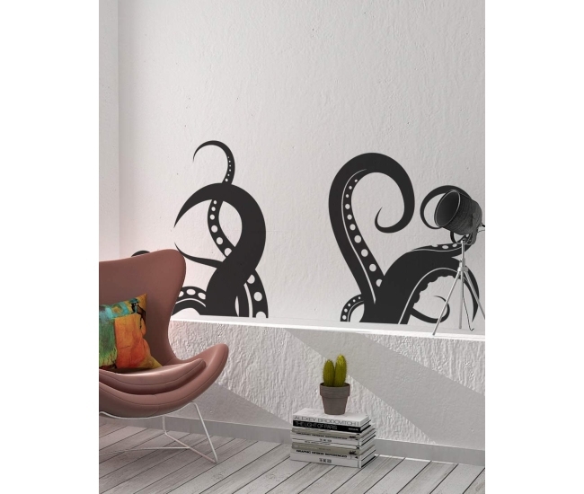 Pegatina de pared de tentáculos de pulpo gigante - Stickerbrand