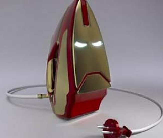 Plancha Iron Man de Stark Industries - Elimina arrugas como un superhéroe