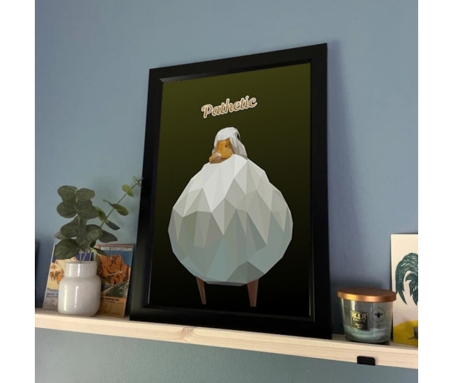 Póster del Pato Patético - Personalizable y hecho a mano