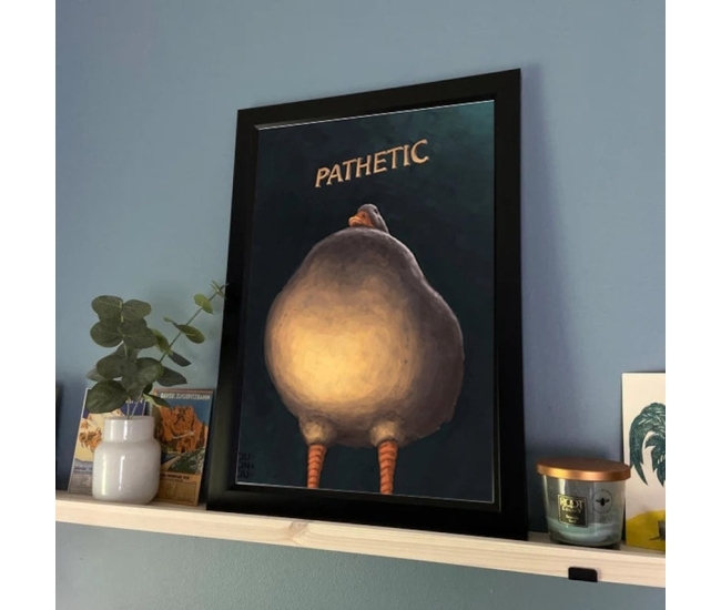 Póster del Pato Patético - Personalizable y hecho a mano