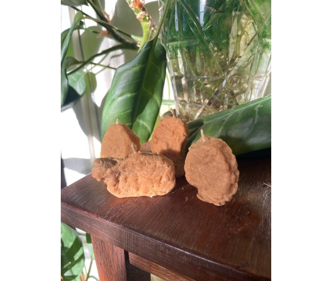 Velas Chicken Nugget - Vela Hecha a Mano/Cera de Soja/Nugget de Pollo/Regalo Original/Decoración para Hogar