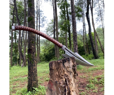 Hacha vikinga larga para cortar madera - La mejor opción para tus aventuras en la naturaleza!