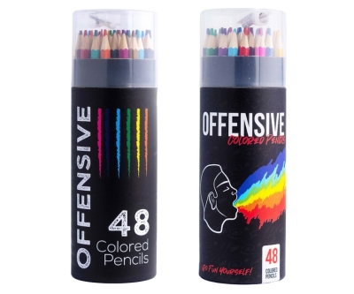 Lápices de colores ofensivos: el regalo perfecto para darle un toque atrevido a tus obras de arte