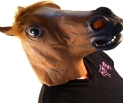 Máscara de cabeza de caballo de MIK funshopping: causa una impresión duradera!