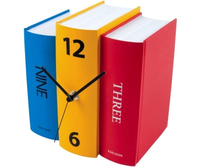 Reloj de mesa con diseño de libro Karlsson de Sjoerd van Heumen Multicolor Pared, Cartón