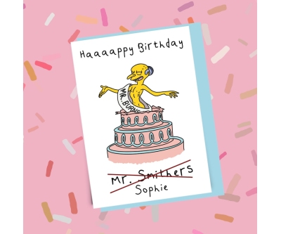 La tarjeta de tarta del Sr. Burns: el regalo más divertido y original para un cumpleaños