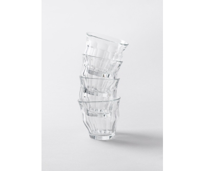 Tipsy Clear 4 | Los vasos de vidrio que parecen estar derritiéndose | LL Shop
