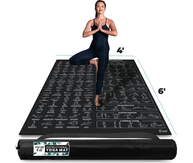 Tapete Yoga Tatago Esterilla De Yoga Extra Grande Gruesa Extra